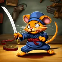 Garfield as a Master Ninja Rat Trainer