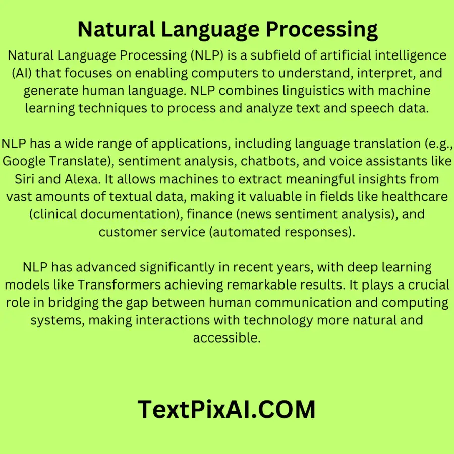 Natural Language Processing 