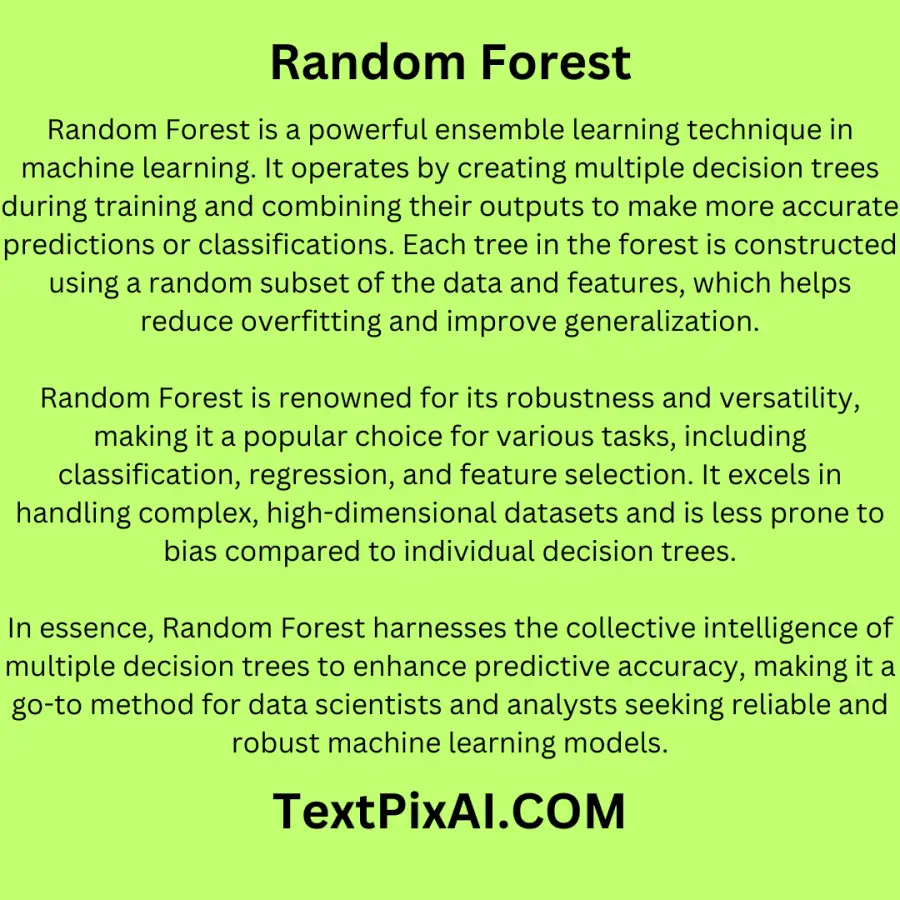 Random Forest: A Comprehensive Guide