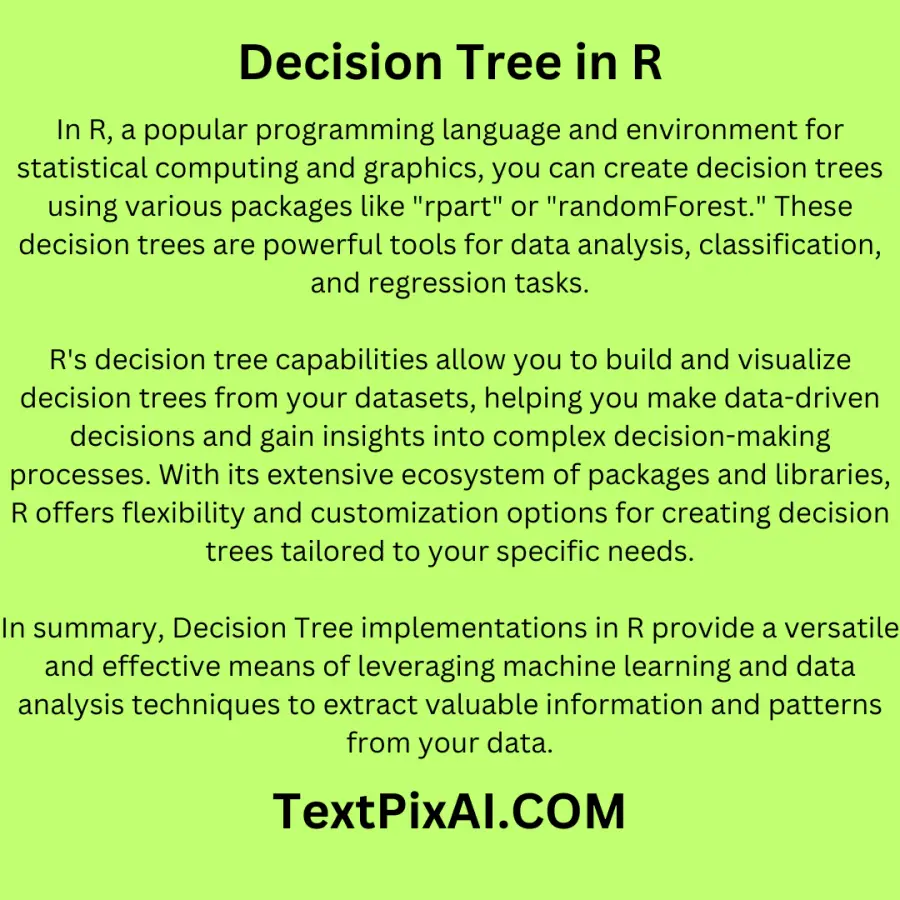Decision Tree in R: A Comprehensive Guide with Examples