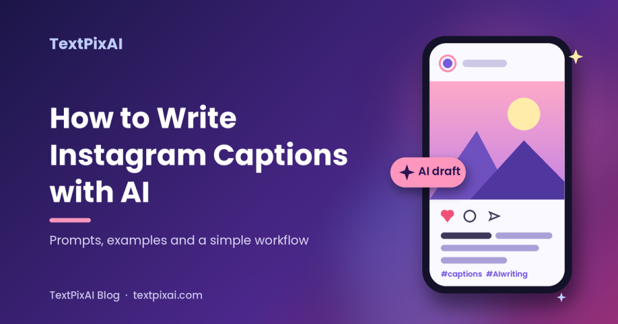 How to Write Instagram Captions with AI