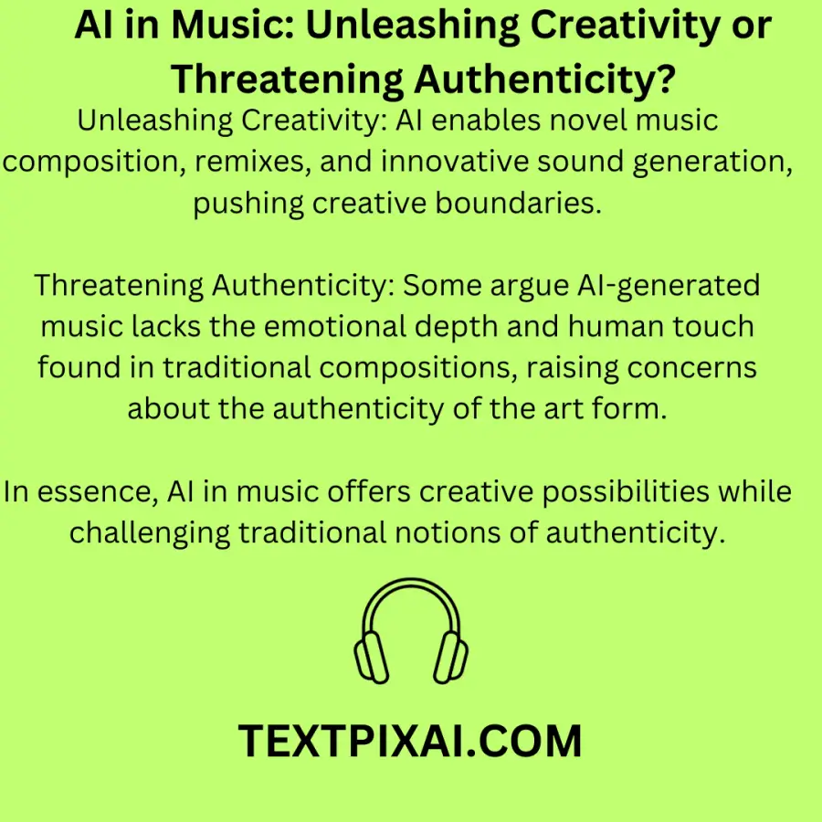 AI in Music: Unleashing Creativity or Threatening Authenticity?