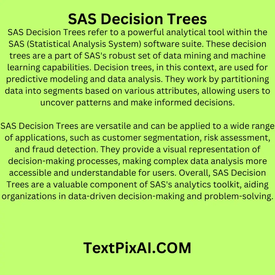 SAS Decision Trees