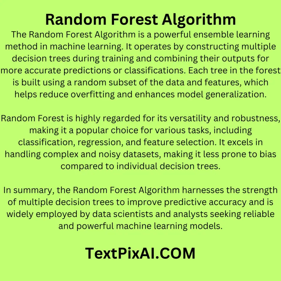 Random Forest Algorithm: A Comprehensive Guide to Ensemble Learning