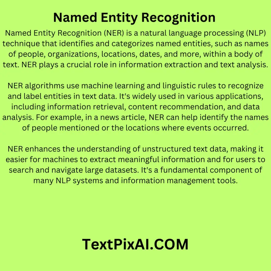 Named Entity Recognition 