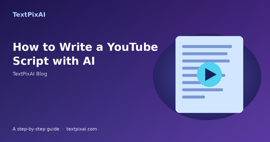 How to Write a YouTube Script with AI